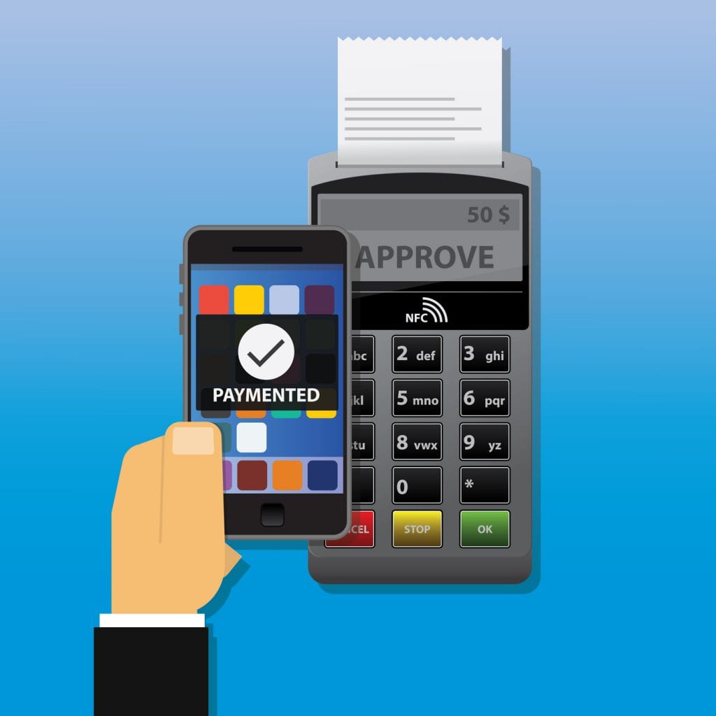 NFC mobile payments using smartphone