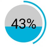 43 percent of mobile device users do not use a passcode, PIN or pattern lock.