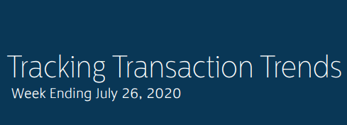 PSCU Tracking Transaction Trends Amid COVID-19: Week Ending July 26, 2020